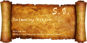 Selmeczy Viktor névjegykártya