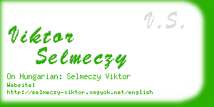 viktor selmeczy business card